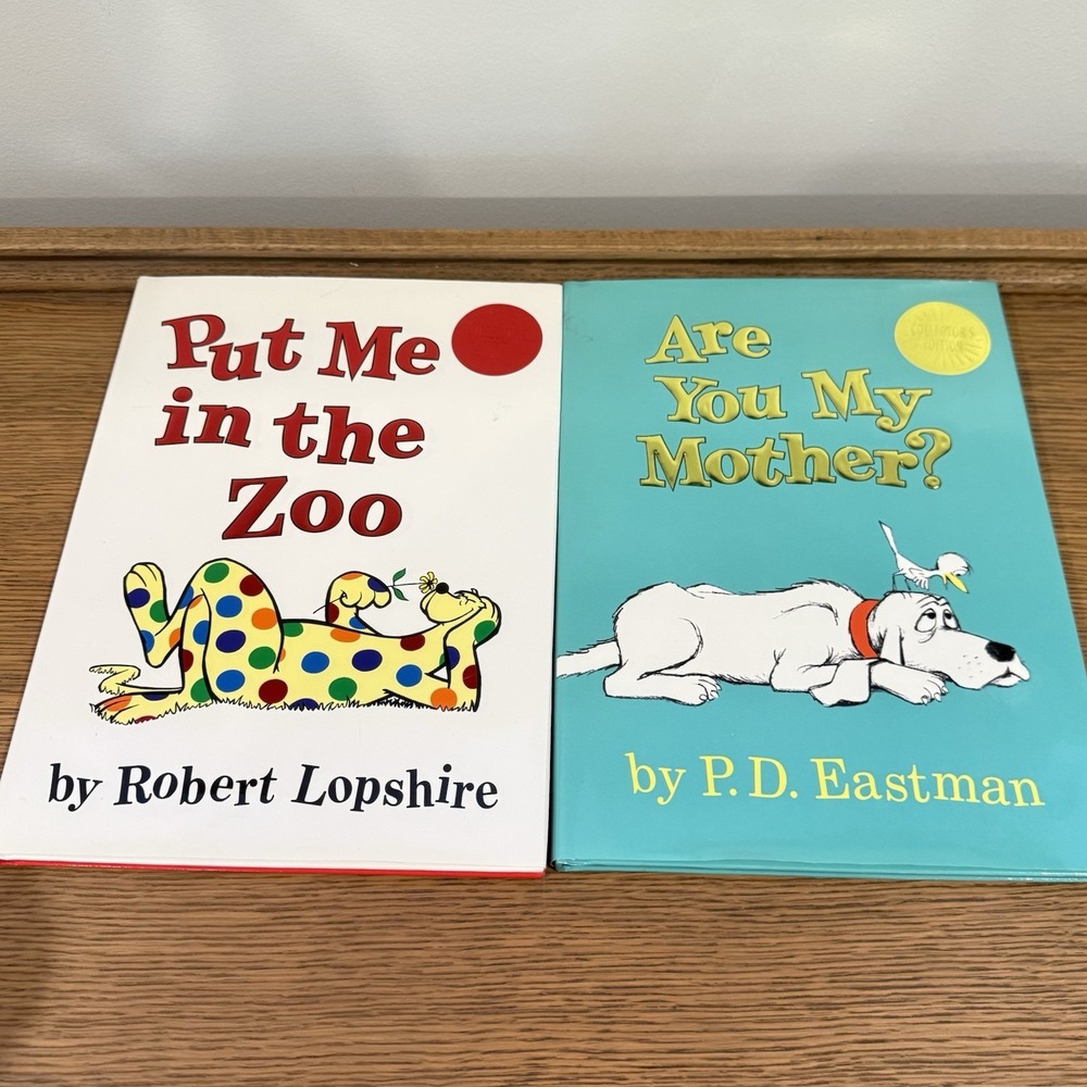 Dr. Seuss Hardcover Kohls Cares Edition Lot Put Me In the Zoo Are You My Mother?